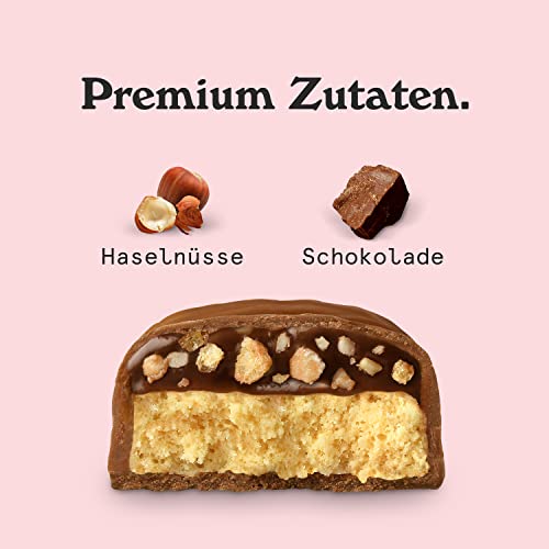Nicks Protein Bar mix, barre di proteine cheto snack a basso contenuto di carboidrati senza zucchero aggiunto, senza glutine | Proteina 15g con collagene (9 barre proteiche x 50g)
