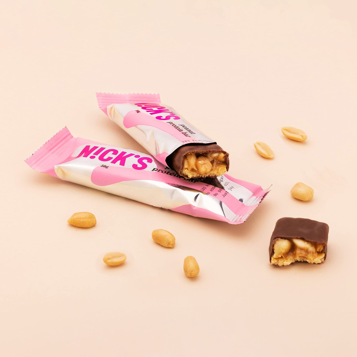 Nicks Protein Bar mix, barre di proteine cheto snack a basso contenuto di carboidrati senza zucchero aggiunto, senza glutine | Proteina 15g con collagene (9 barre proteiche x 50g)