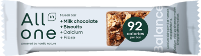 All In One 25g Müslibar Biscuit Choco