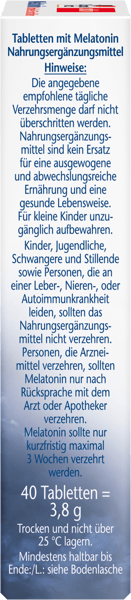 Melatonin Doppelherz 40stk