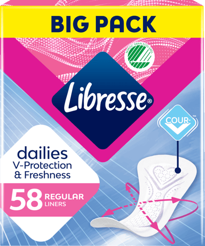 Libresse Regular trusseindlæg 58 stk