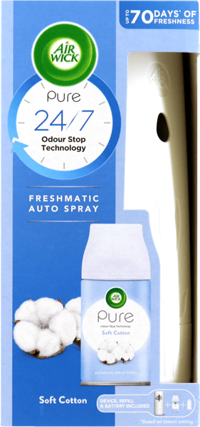 Air Wick Freshmatic ren myk bomullsstarterkit 250 ml