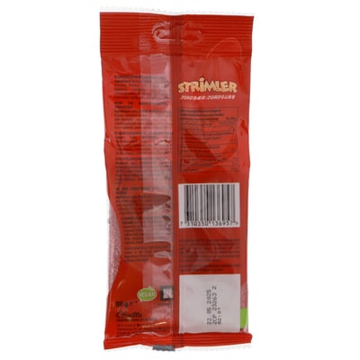 Strimler jordbær malaco 80g