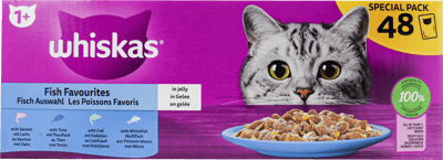 Whiskas Menubox Gel Fisk 48x85 g