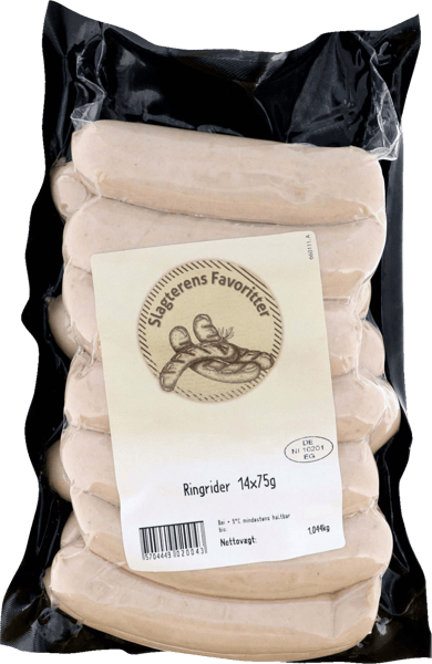 SLAGTERENS FAVERITER RINGRIDER 14 STK 1050 G