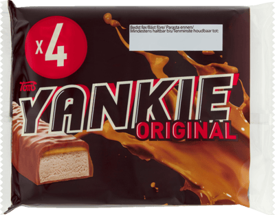 Yankie Bar 4-Pak Toms 4x40g