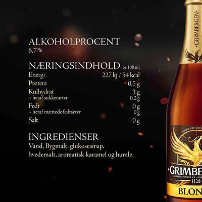 Grimbergen Blonde Ale - 67% øl 6x75cl flaske