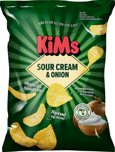 KiMs Sour Cream & Onion Chips 170 g