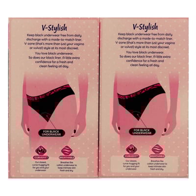 Libresse Regular Black trusseindlæg 60 stk