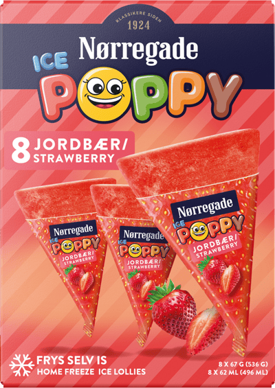 Jordbær gheață mac 8 stk