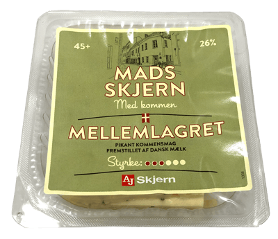Mads Skjern Skiveost ML 45+ m kommen 250 g