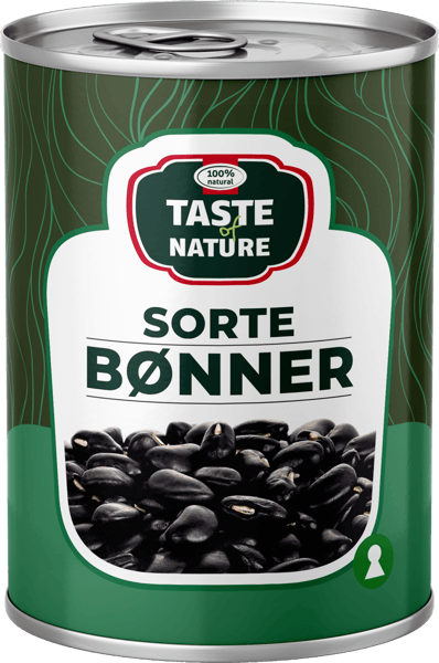 Gust of Nature Sorte Bønner 400G