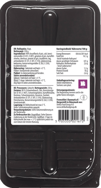 Smag Rullepølse God Smag 250 g