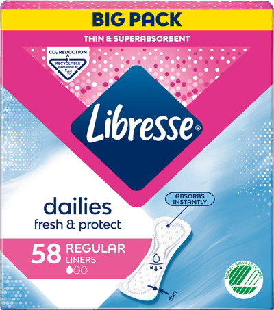 Libresse Regular trusseindlæg 58 stk