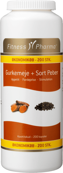 Fitness Pharma Gurkemeje + Sort Peber
