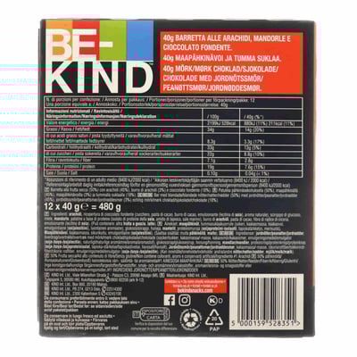 Be-kind ™ peanutbutter & dunkle Schokolade 40G