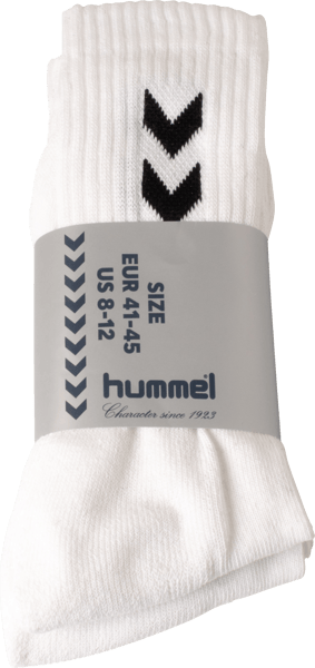 Hummel Basic Sokker 3-Pak Hvid 41-45