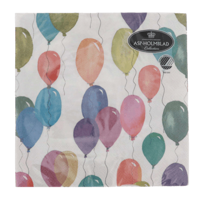 Balloner 20stk Servietter 33cm
