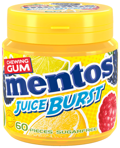 Mentos Gum Juice Burst 120 g