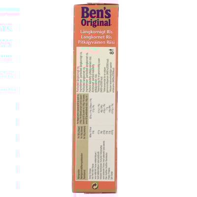 Bens originale Langkornet Ris I Kogepose 500G
