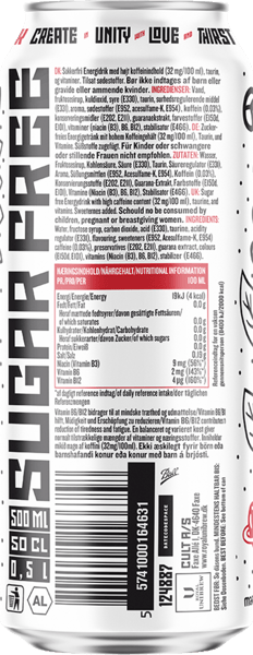 Cult Energy Sugarfree 12x05l