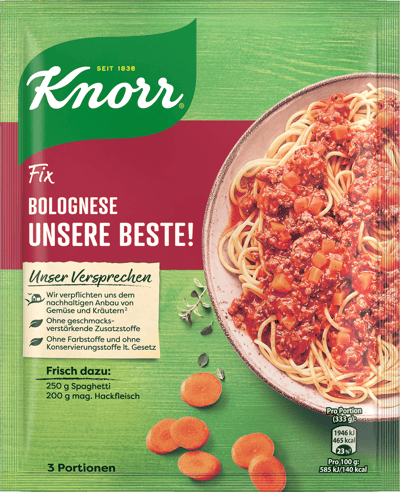 KNORR SPAGHETTI BOLOGNESE FIX 38G