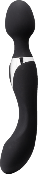 Syndig krøllete dobbelt glede Opladelig Magic Wand Vibrator