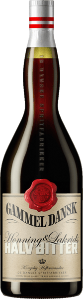 Gammel Dansk Halvbitter Honning  Lakrids 30% 07 l