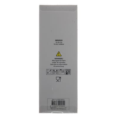 Kagelys m Guldglitter 16 stk