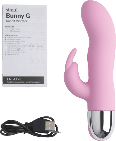 Vibratore con coniglietto rosa giocoso peccaminoso
