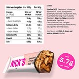 Nicks Keto Bar Almond Crunch, barra de nuez de almendras de chocolate vegano, 173 calorías, 2.8 carbohidratos netos, sin azúcar agregada, dulces sin gluten, bajos carbohidratos (12x40 g)