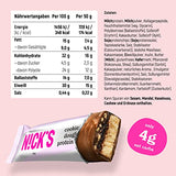 NICKS Protein Bar Mix, Keto Protein Bars Low carb snacks without added sugar, Gluten free | 15g protein with collagen (9 protein bars x 50g)