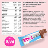 Nicks keto barer jordnødder n fudge, chokolade jordnødder karamell snacks, 175 kalorier, 3,9 netto kulhydrater, ingen tilsat sukker, glutenfri, lavkulhydrat slik (15x40g)