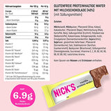 Nicks keto barer jordnødder n fudge, chokolade jordnødder karamell snacks, 175 kalorier, 3,9 netto kulhydrater, ingen tilsat sukker, glutenfri, lavkulhydrat slik (15x40g)