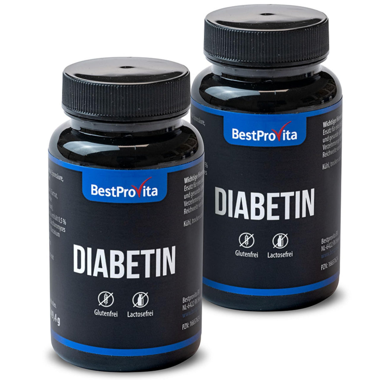 Bestprovita Cápsulas de diabetín (3 x 60 cápsulas de diabetín) - soporte de multivitaminas naturales para diabetes tipo 2, reducción de azúcar en la sangre y vitaminas de diabetes