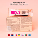 Nicks Keto Bar Almond Crunch, barra de nuez de almendras de chocolate vegano, 173 calorías, 2.8 carbohidratos netos, sin azúcar agregada, dulces sin gluten, bajos carbohidratos (12x40 g)