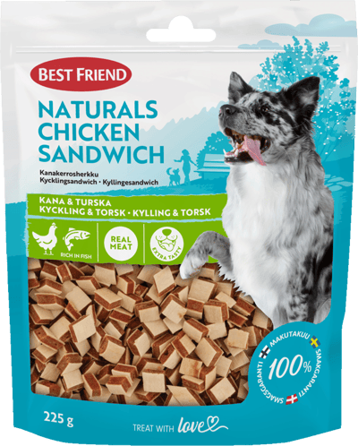 Best Friend Naturals  Kyllinge Sandwich 225 g