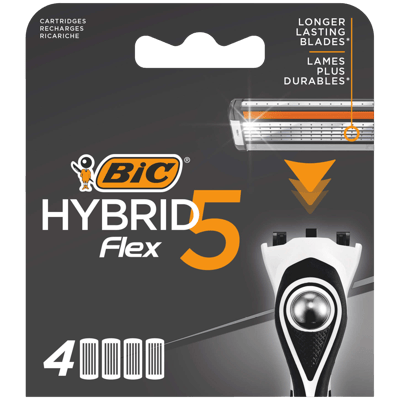 BIC Hybrid Flex 5 blade 4-pak