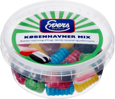 Evers københavner mix 180g bøtte