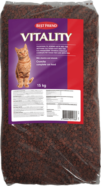Best Friend Vitality tørkost til kat 15 kg