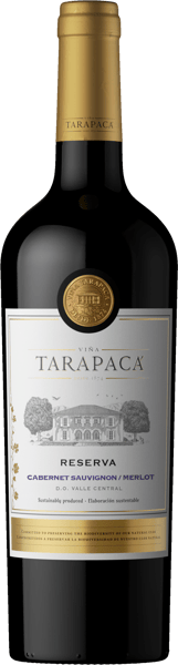 Tarapaca Cabernet Sauvignon   Merlot Reserva 075l