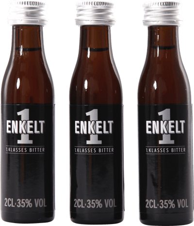 1-Enkelt Miniaturflasker 35% 3 x 002 l