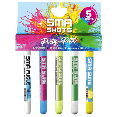 Små Party Mix Rør 164%  5x2cl
