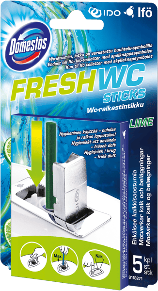 Domestos frescos wc-sticks lima 5-pak
