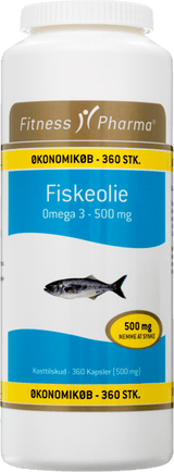 Fitness fiskeolie 500mg 360 stk