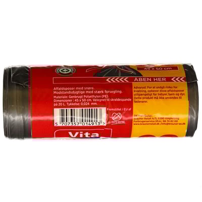 Vita 100 % Affaldspose 20 L