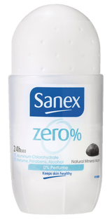 Sanex noll parfumefri deo roll-on 50 ml