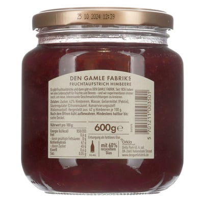 Den Gamle Fabrik Hindbær 600 g