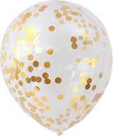 Ballon 5stk Konfetti champagne