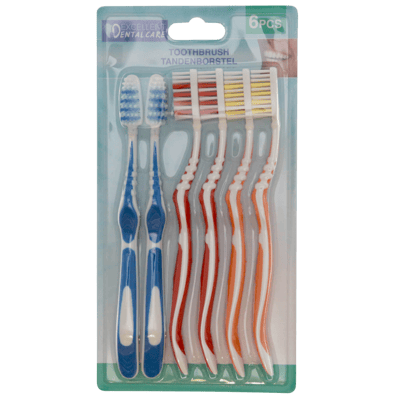 Tandbørster 6-pk